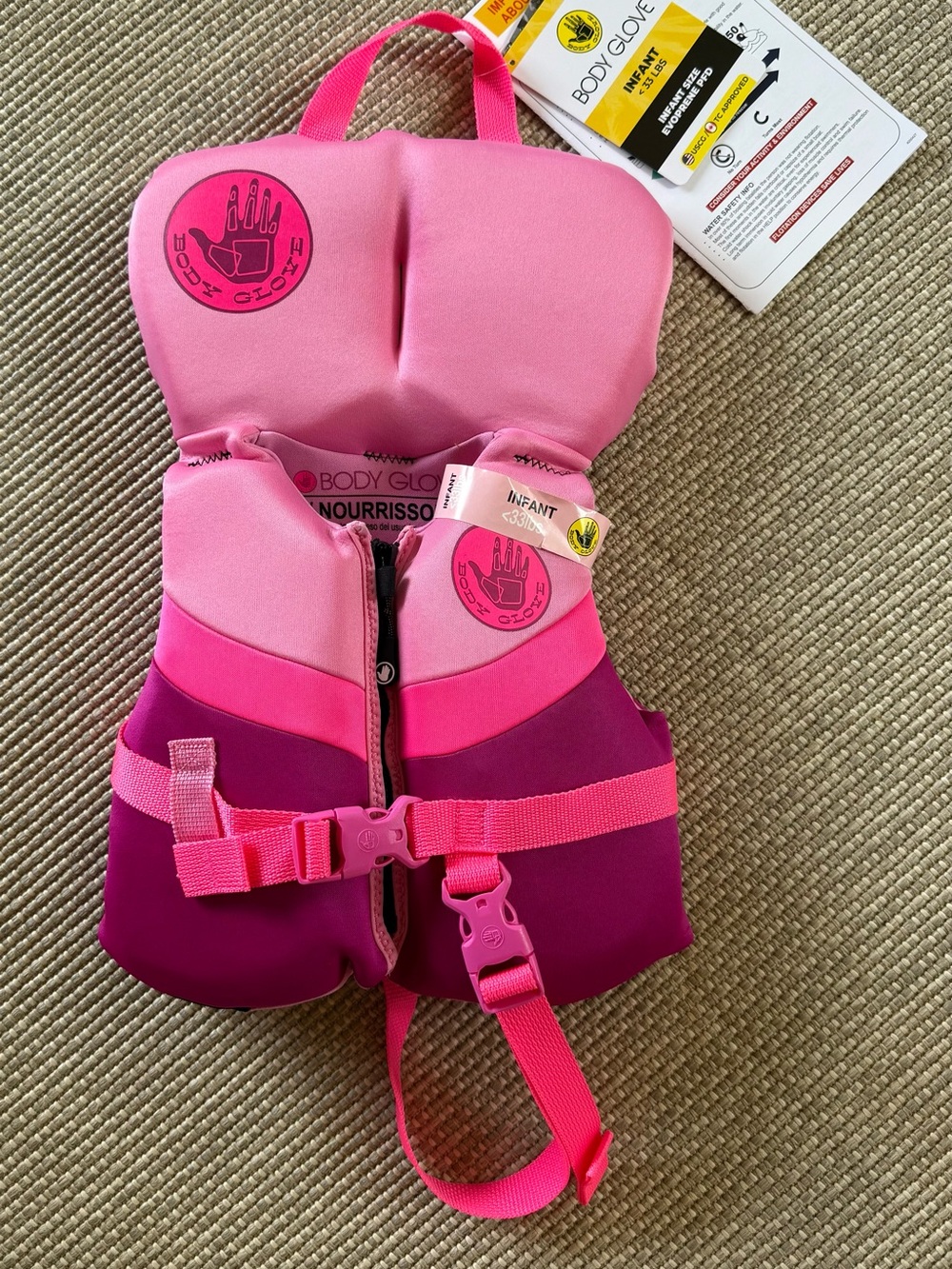 Body Glove Pink & Magenta Infant Swim Vest